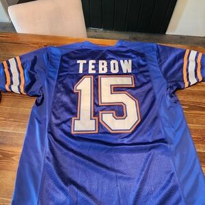Nike Blue Tebow #15 Football Jersey